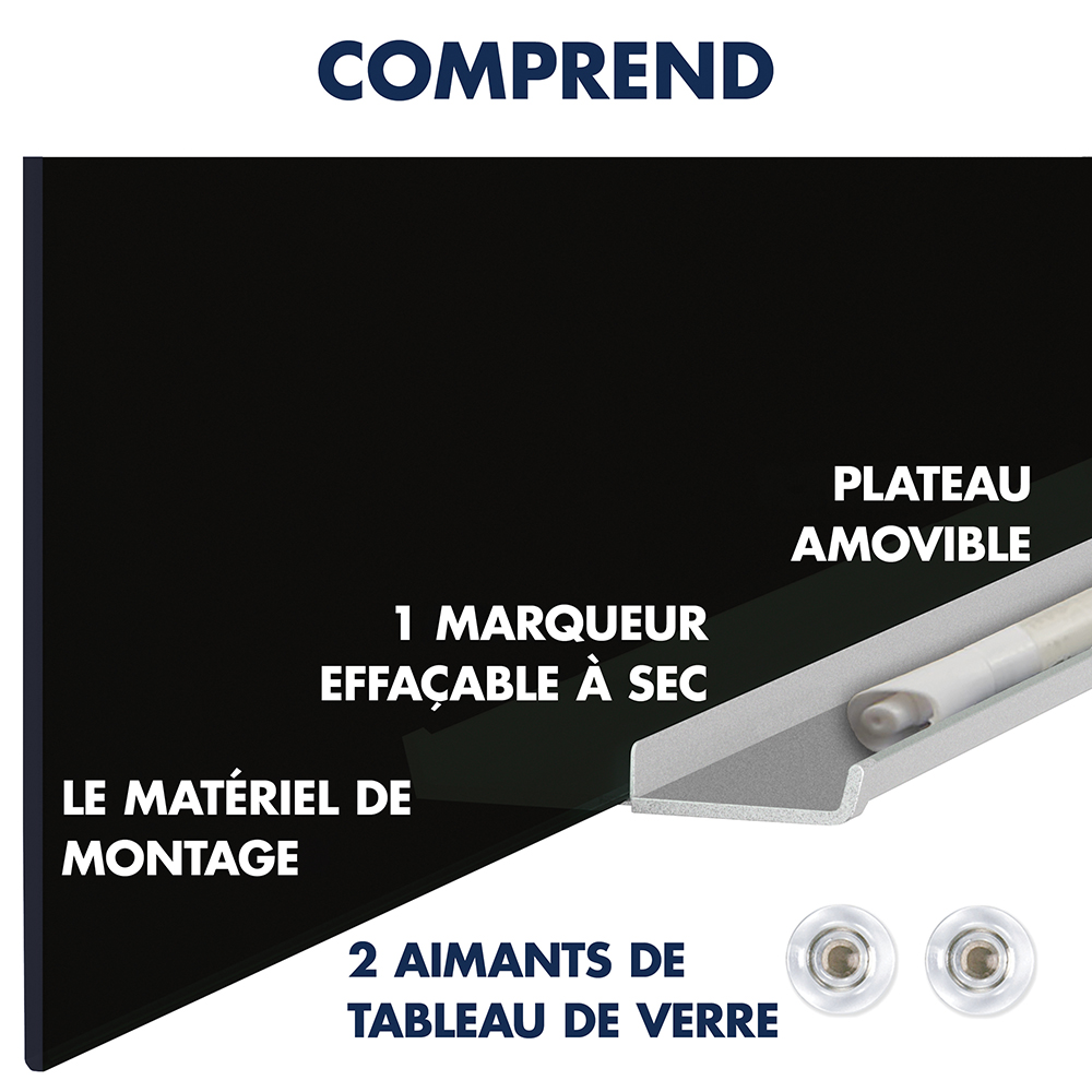 Quartet Invisamount Tableau En Verre Effa Able Sec Magn Tique