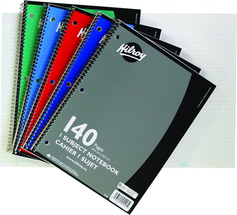 Hilroy 140pg Coil Notebook, 3 Hole With Margin, 1 Subject - ACCO Canada