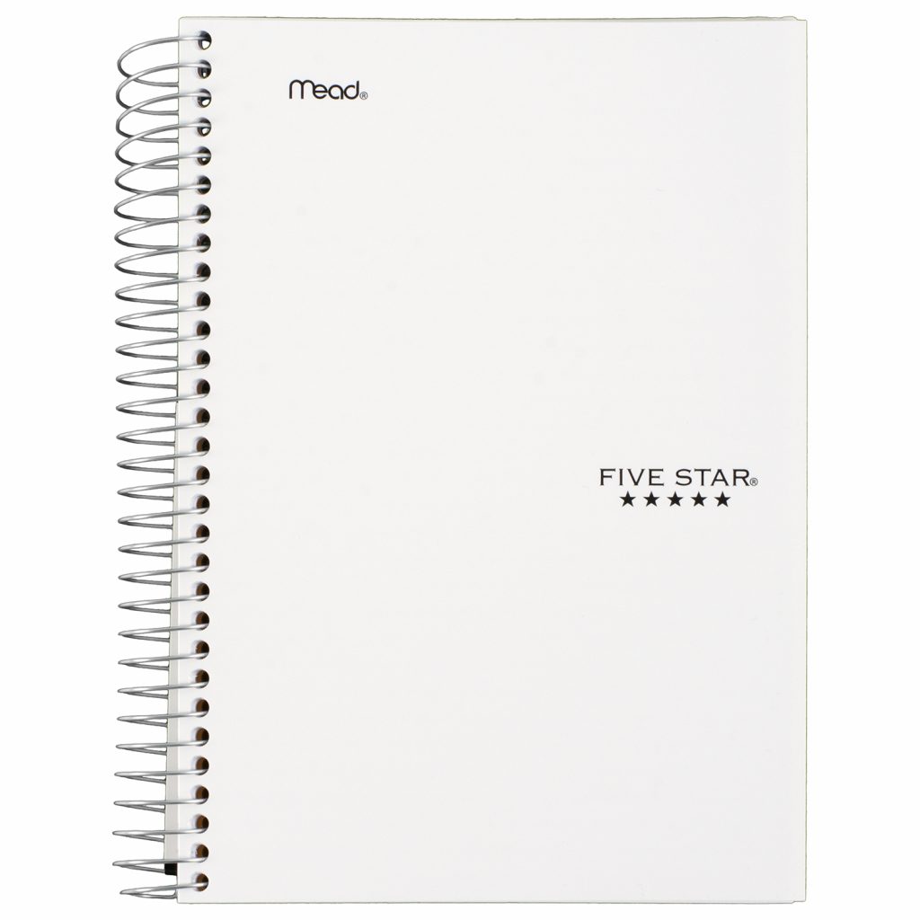 Five Star Wirebound, 5Subject Notebook, 91/2" X 6", 180 Sheets ACCO Canada