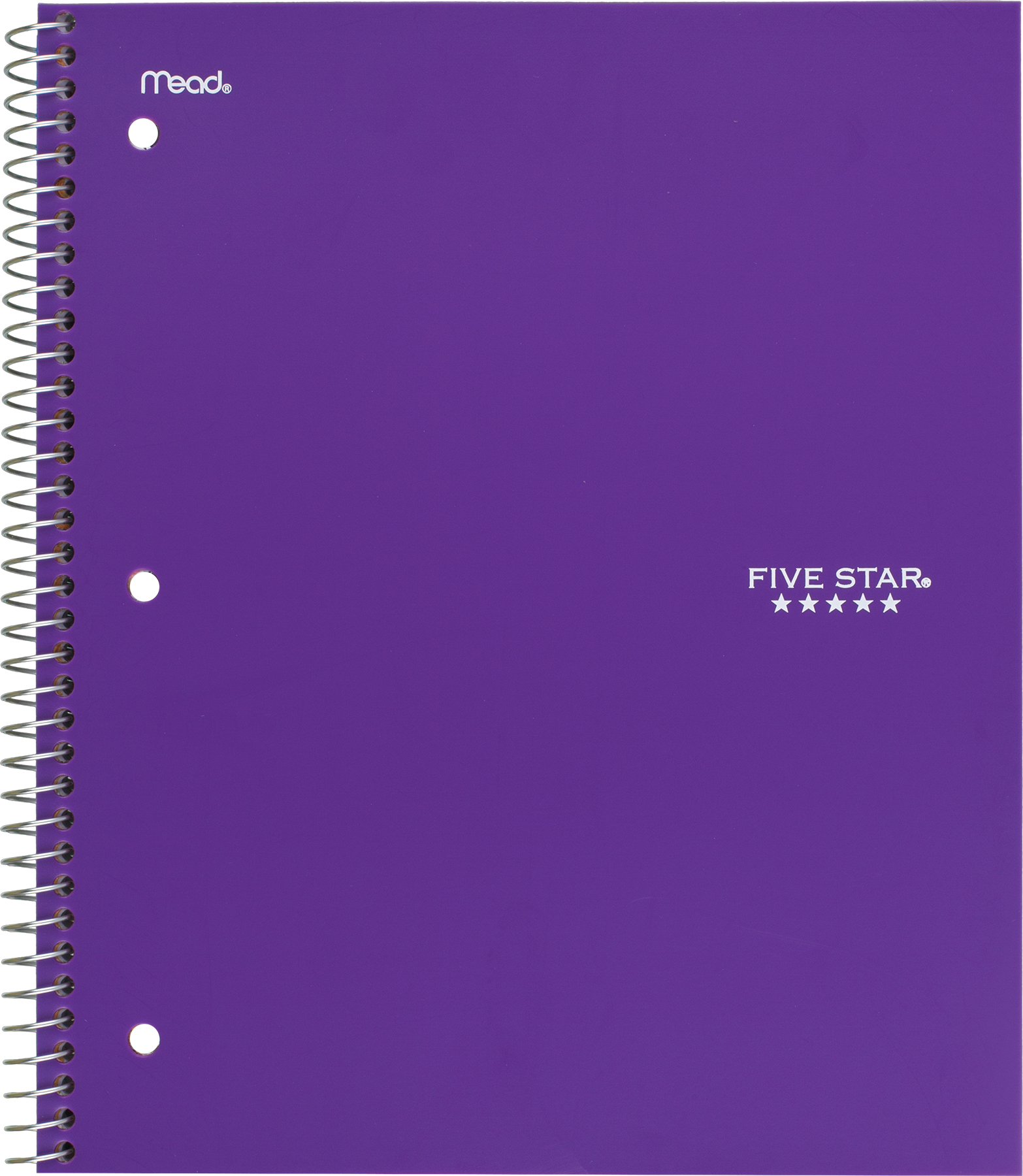 Five Star Wirebound, 1Subject Notebook, 11" X 8.5", 100 Sheets ACCO