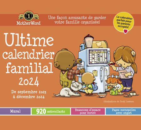 Motherword® Ultime calendrier familial - format petit - français