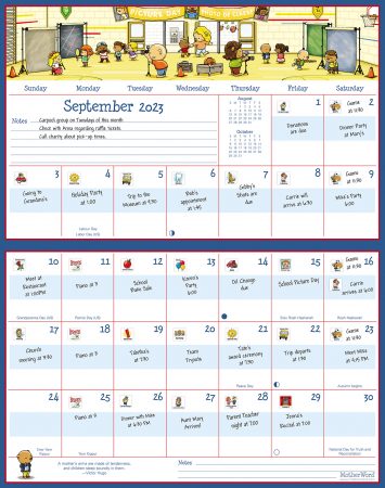 MotherWord® Family Fridge Calendar (2024)