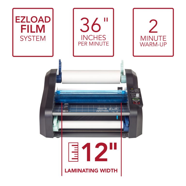 GBC Ultima 35 EZload Thermal Roll Laminator, 12" Max. Width, 1 Min Warm