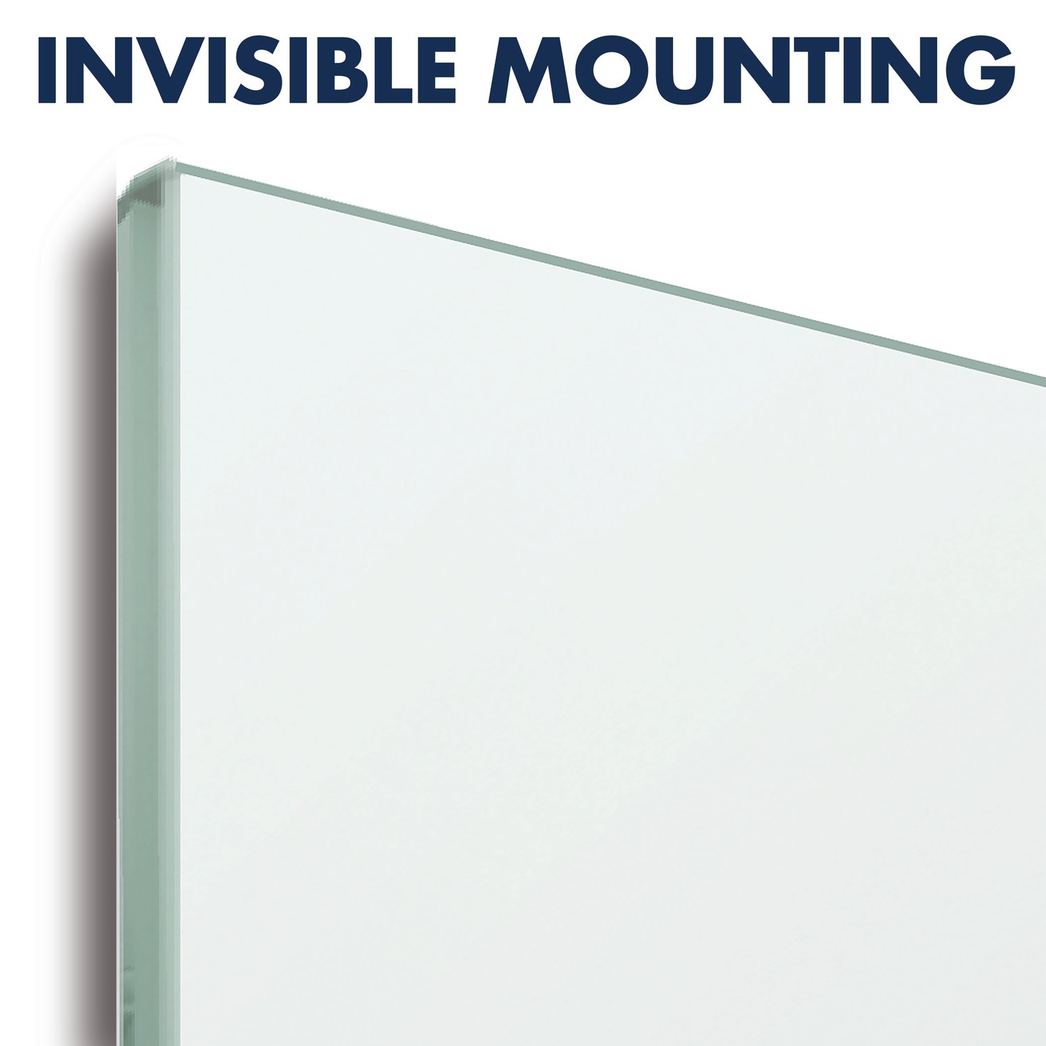 Quartet® InvisaMount™ Glass DryErase Board, 50" x 28" ACCO