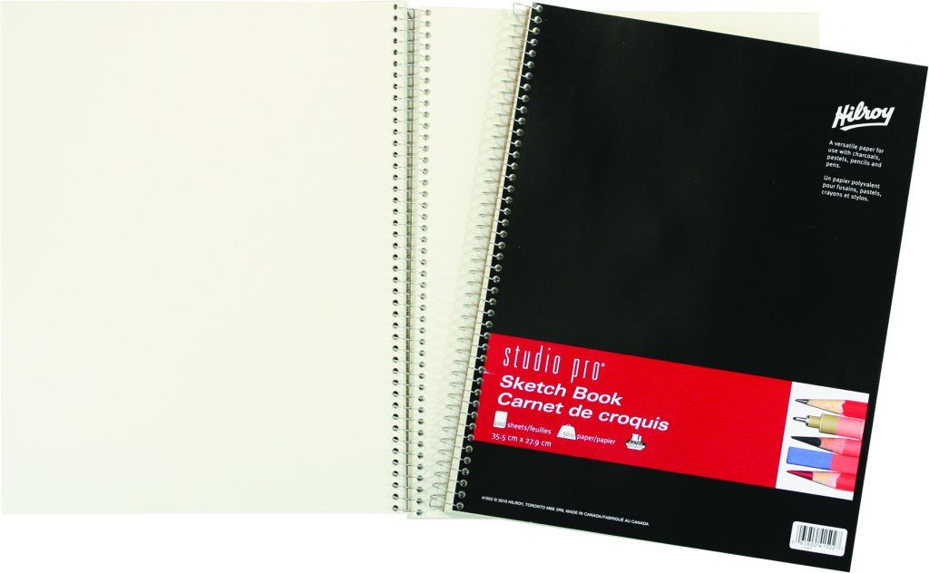 Studio Pro Twin Wire Sketchbook, 11 X 14 Inches, 100 Sheets, Black