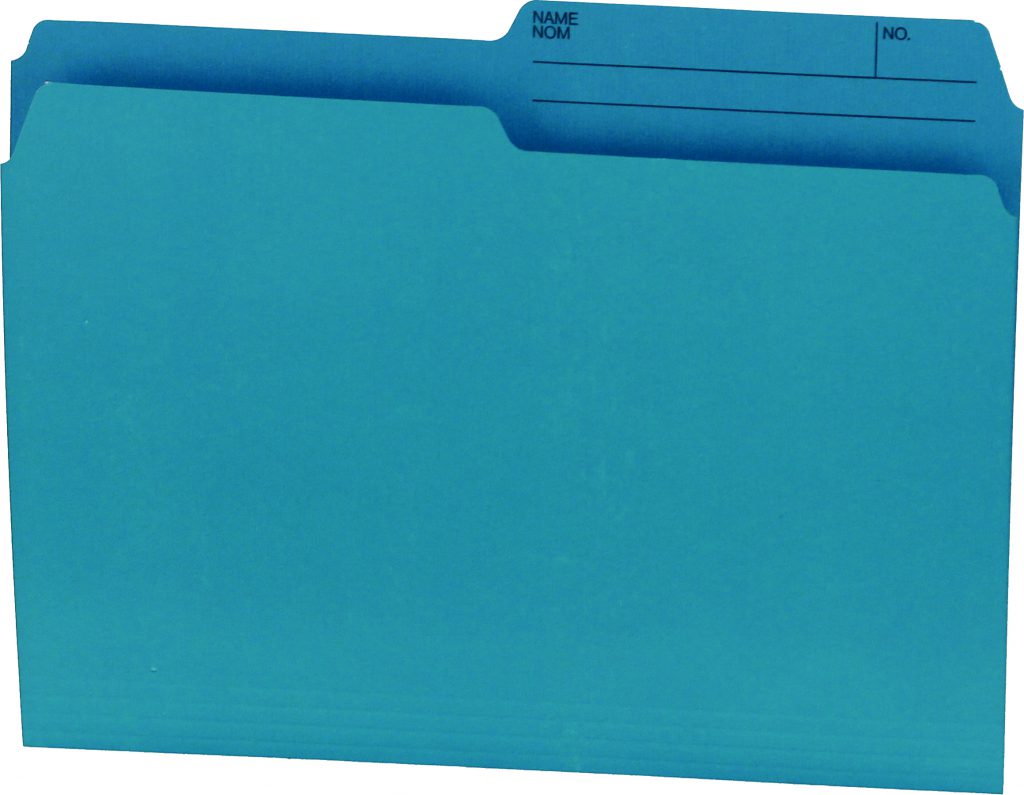 Hilroy Colored File Folders, Letter Size, 10.5 Point, Half Cut