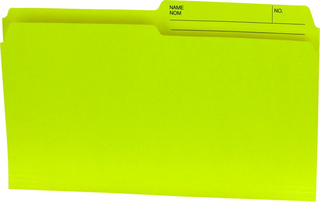 Hilroy Colored File Folders, Legal Size, 10.5 Point, Half Cut