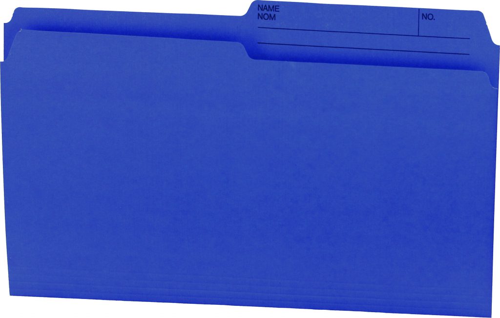Hilroy Colored File Folders, Legal Size, 10.5 Point, Half Cut