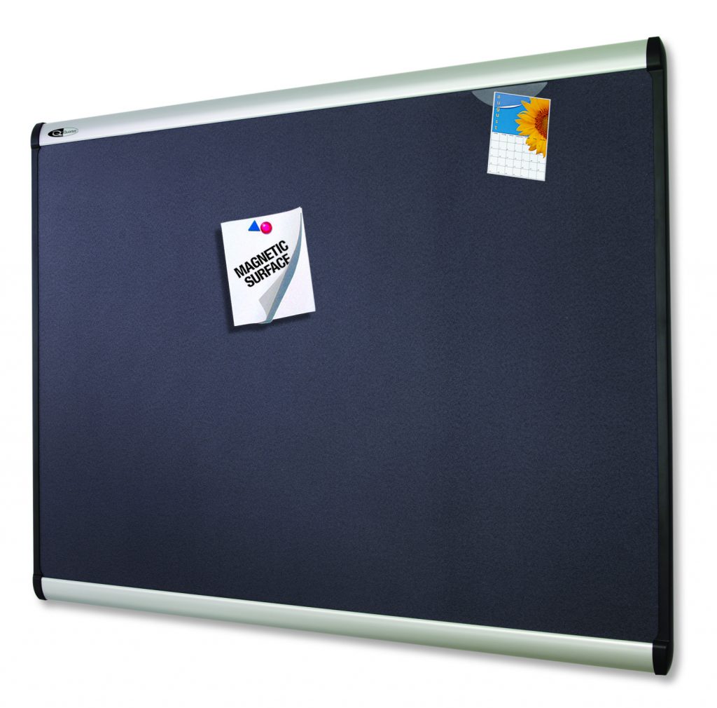 Quartet® Prestige Plus® Fabric Bulletin Board, 4' x 3' ACCO