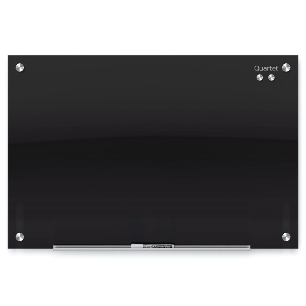 Quartet® Infinity™ Glass DryErase Board, Black, 6' x 4
