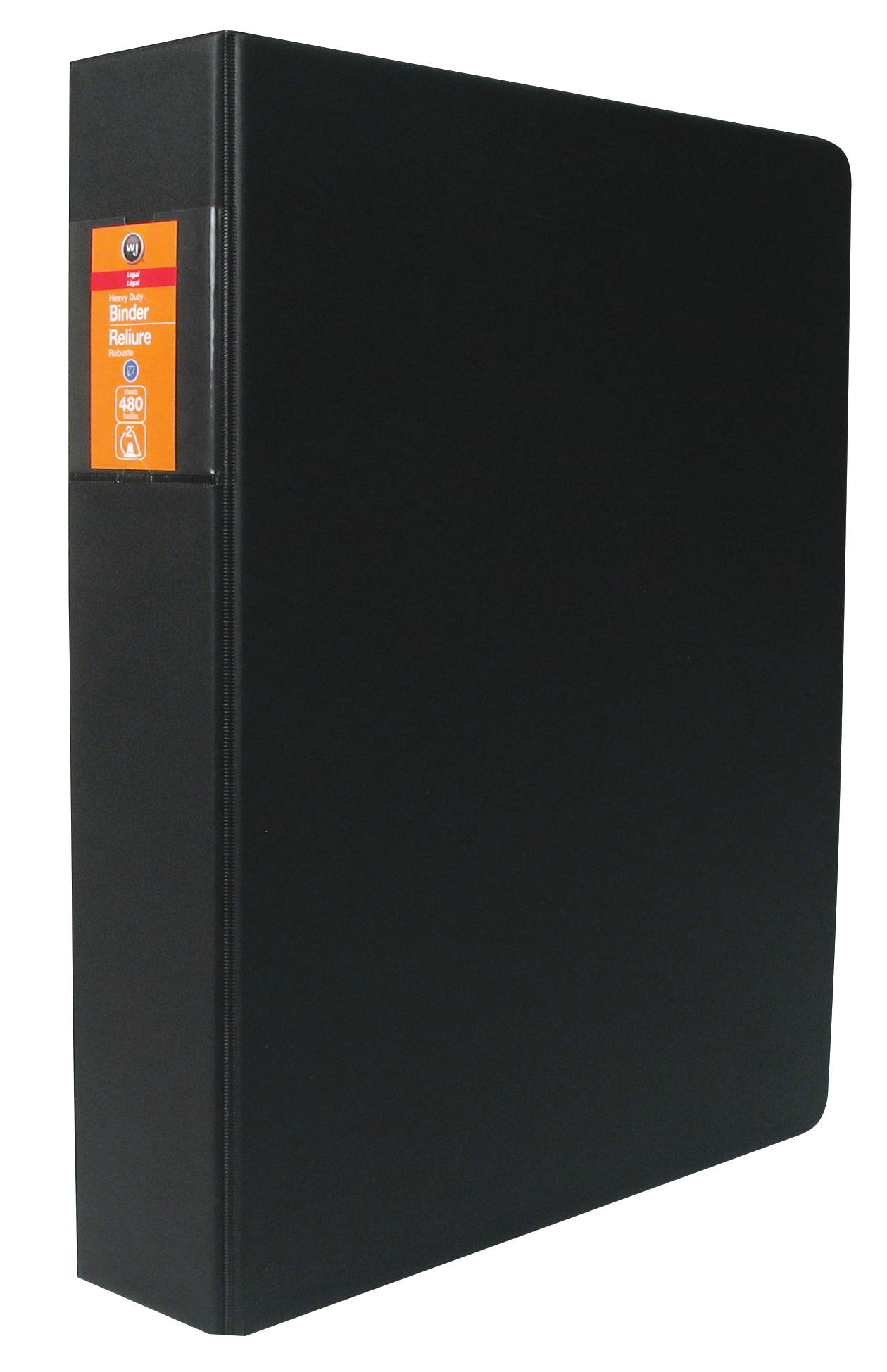 Heavy Duty Legal Size Binders Black, 480 Sheet Capacity, 2" Ring Size