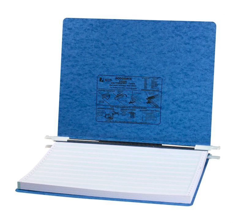 Presstex® Data Binders P4P/54000 Blue, 147/8" x 11" Sheet Size, 143
