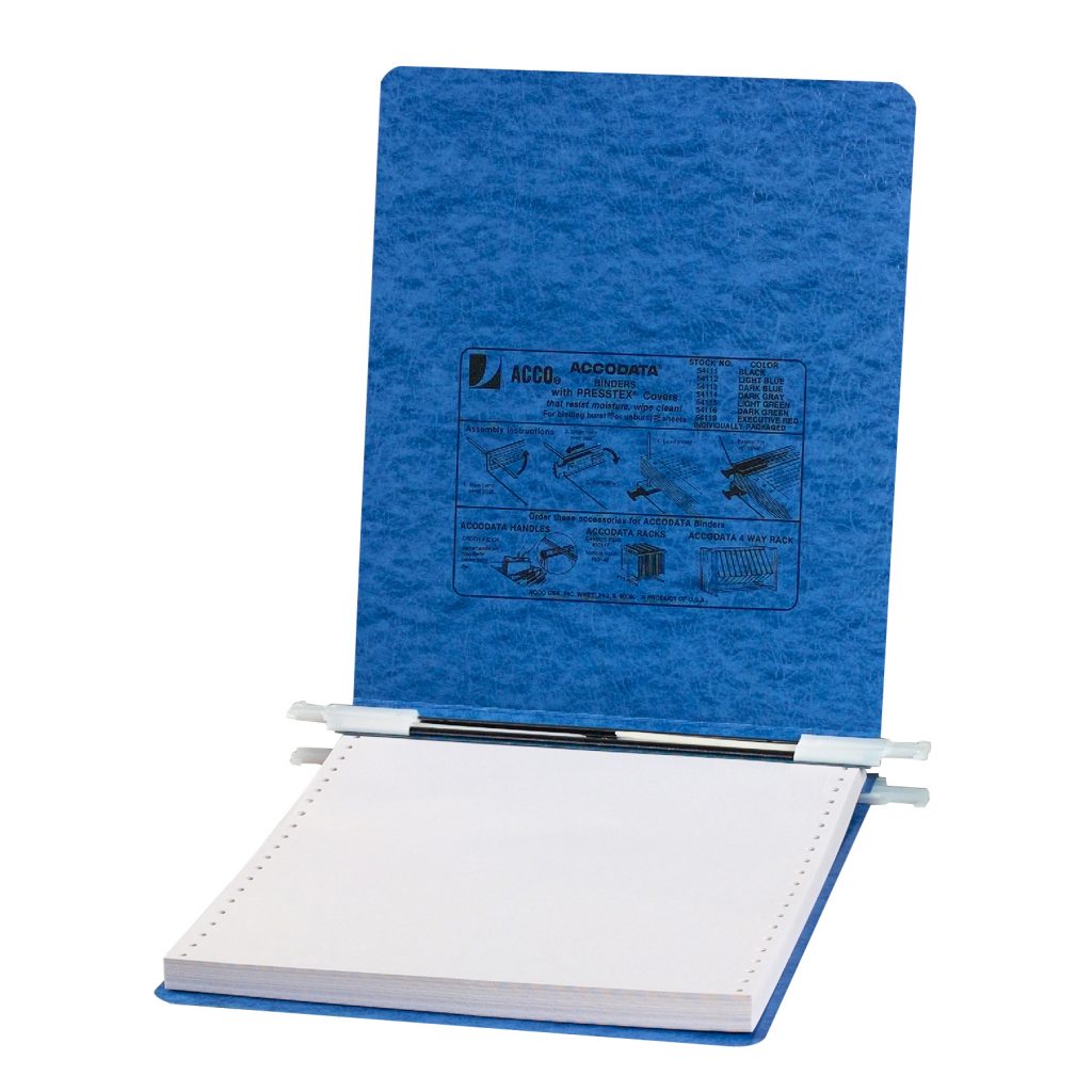 Presstex® Data Binders P4P/54000 Blue, 91/2" x 11" Sheet Size, 9