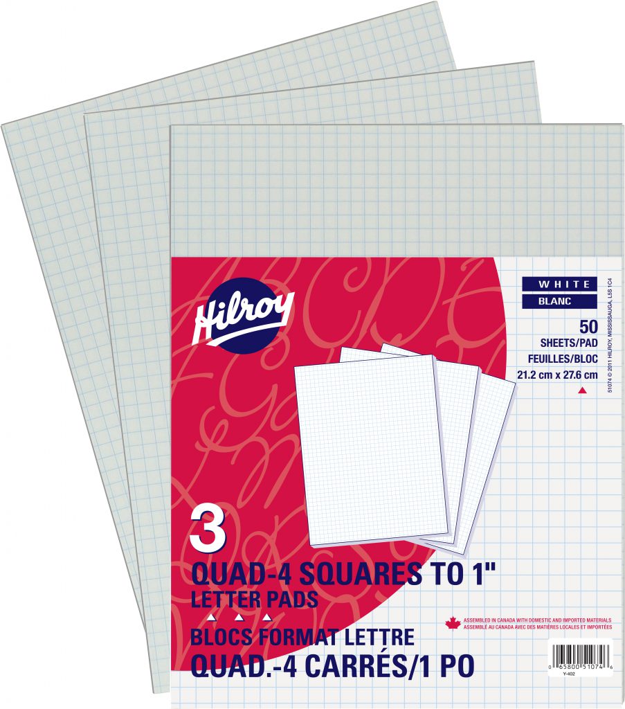 Hilroy Figuring Pads - Graph Ruling - ACCO Canada