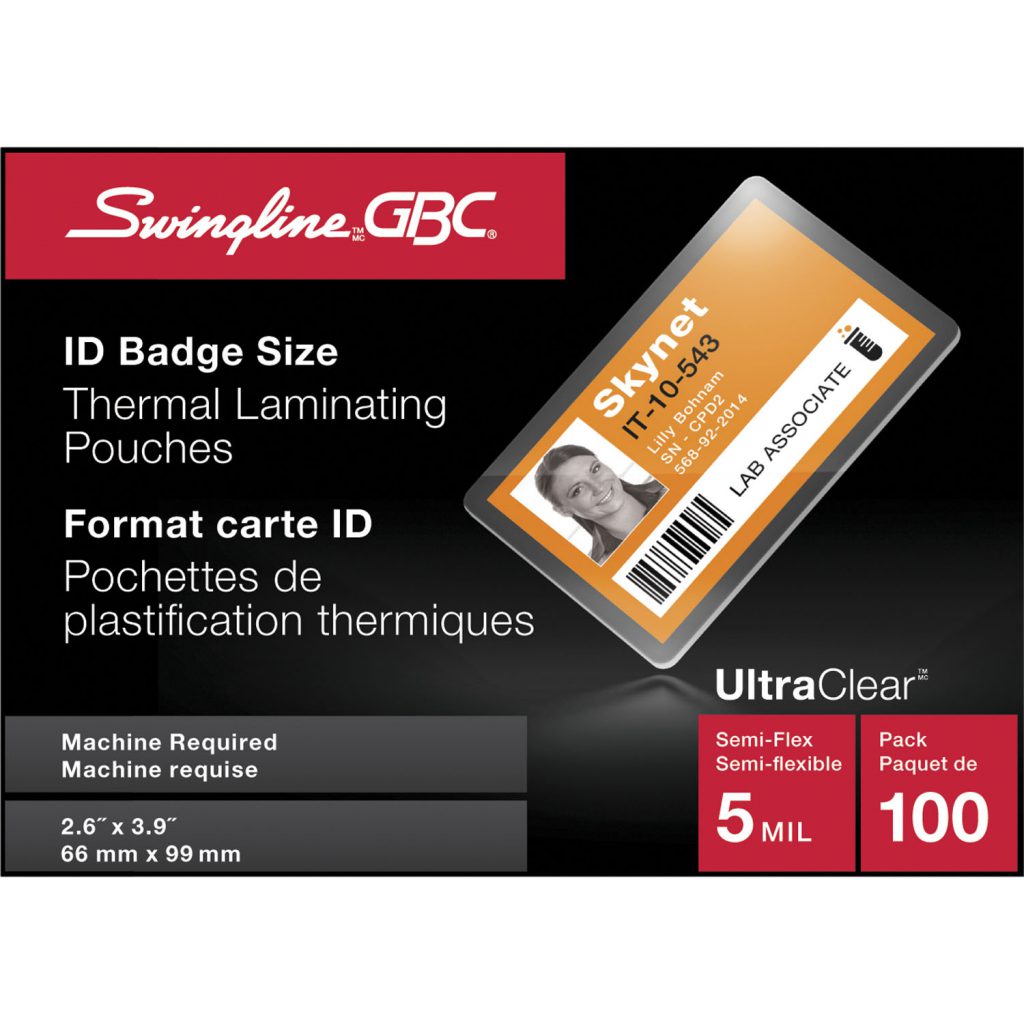 UltraClear Thermal Badge ID Card Size Not Pre Punched Laminating ultraclear-thermal-badge-id-card-size-not-pre-punched-laminating