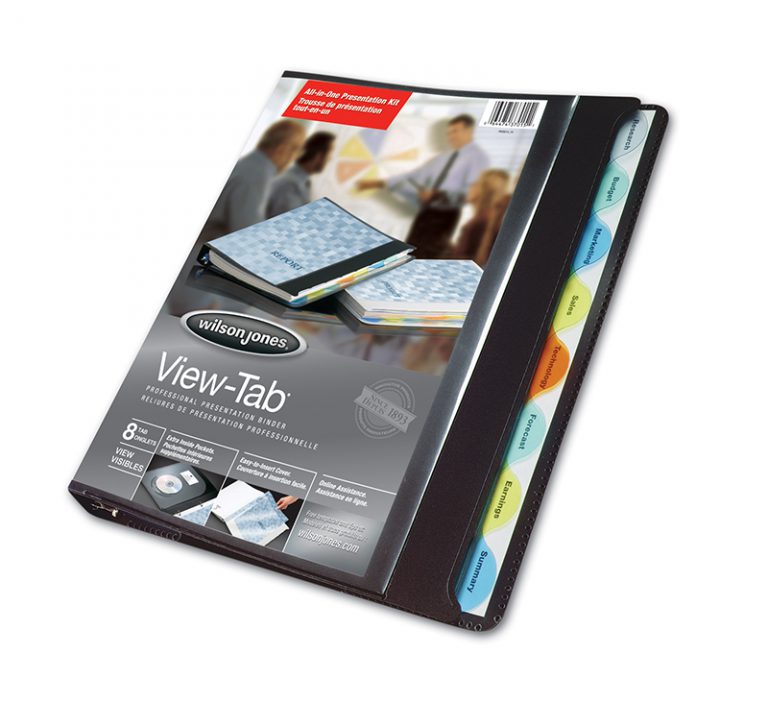 view tab presentation binder