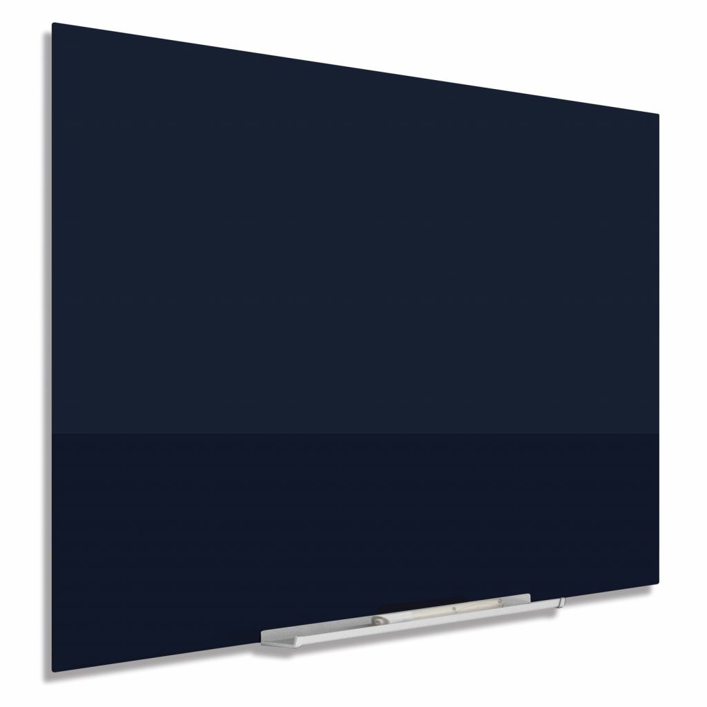 Quartet® InvisaMount™ Glass DryErase Board, 85" x 48", Black