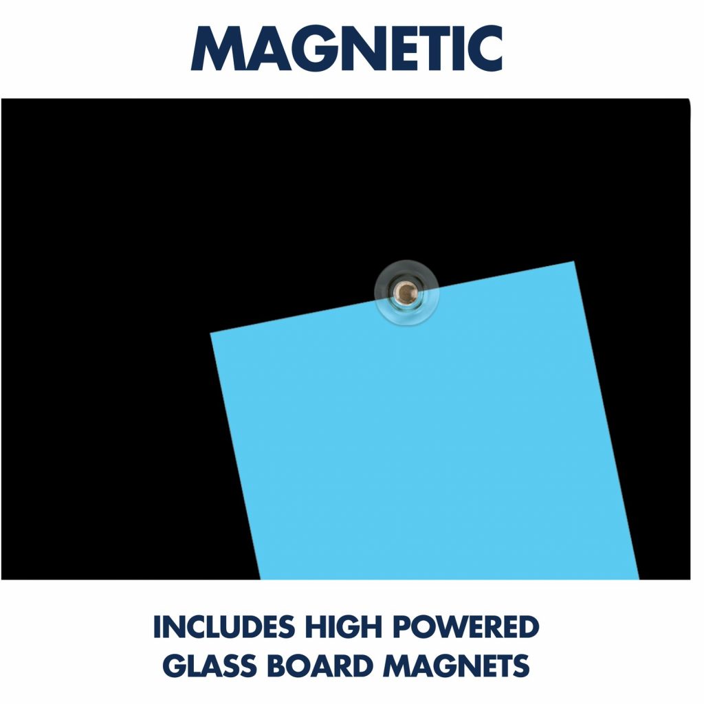 Quartet® InvisaMount™ Glass DryErase Board, 85" x 48", Black