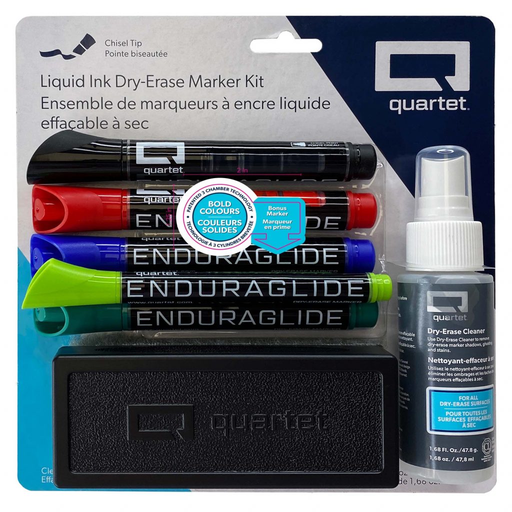 Quartet® EnduraGlide® DryErase Marker 7pc Accessory Kit ACCO Canada
