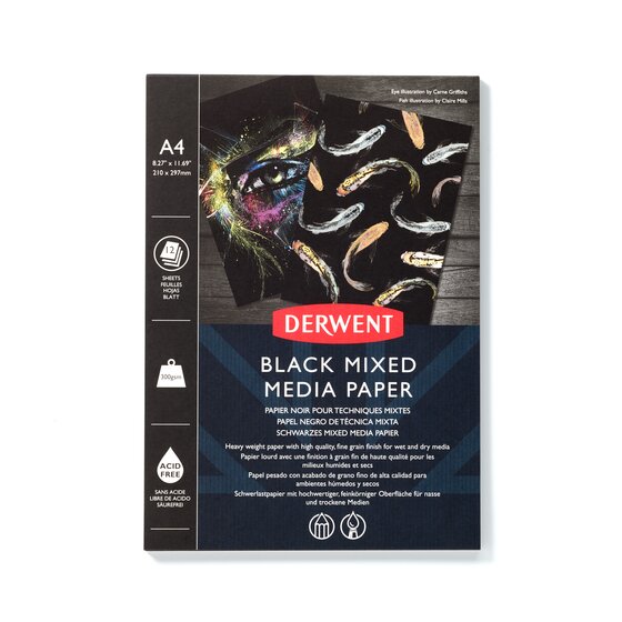 DERWENT BLACK MIXED MEDIA PAPER PAD ACCO Canada
